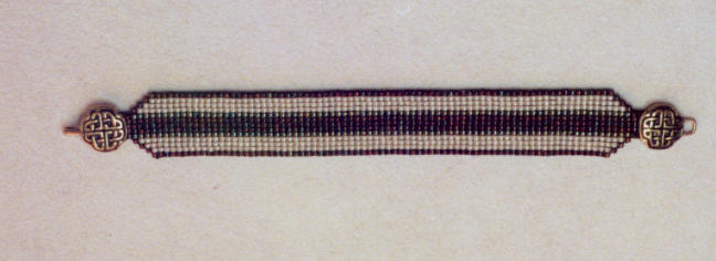 Bracelet, loomwork.  2001.